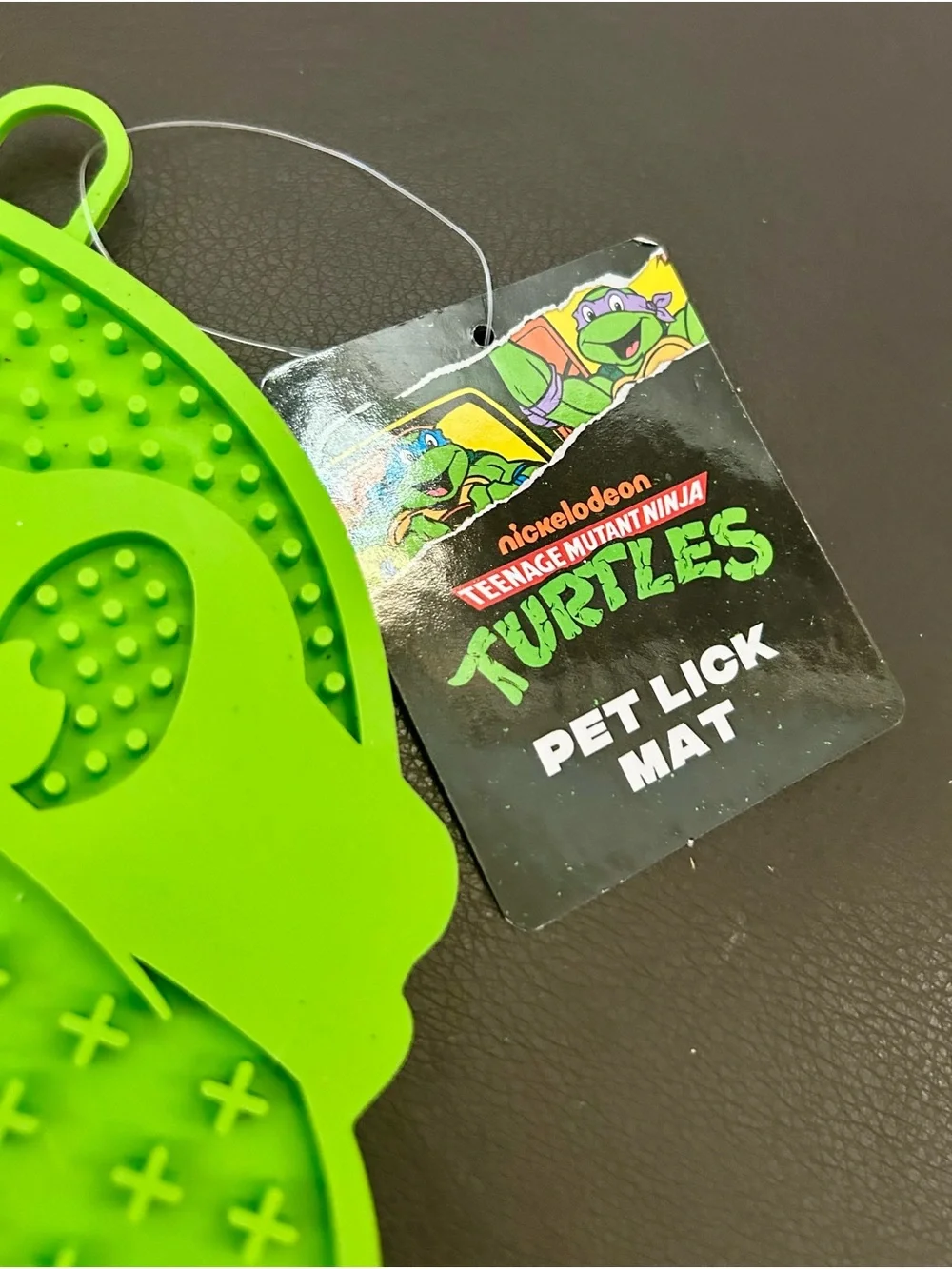 Nickelodeon Bright Green Turtle Silicone Pet Lick Mat